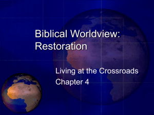 Restoration - Biblical Theology