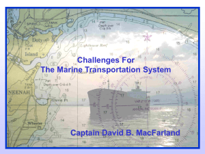 Challenges For The Marine Transportation System