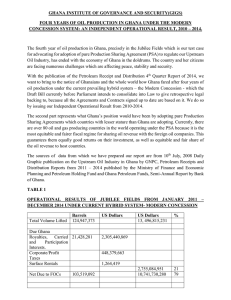 four years of oil production in ghana