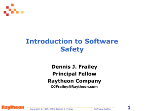 Introduction to SW Safety