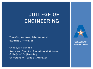 Civil Engineering - The University of Texas at Arlington