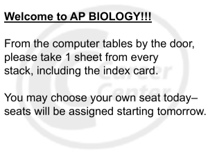 AP Biology Final Grades (2014)
