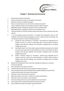 Chapter 1: Business Environments