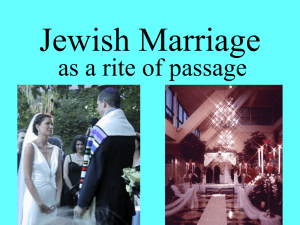 2. Jewish Marriage rite of passage