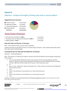 Kindergarten Mathematics Module 3, Topic B, Lesson 6