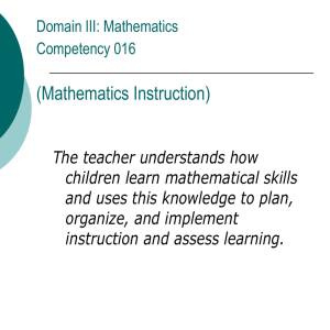 Standard for Mathematics