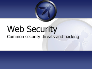 WebSecurity_Commonsecuritythreats_and_hacking