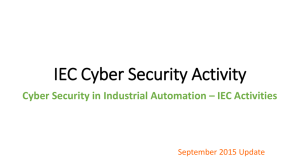 IEC Cyber Security Activity
