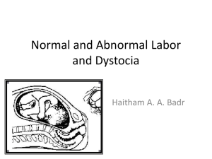 Normal and Abnormal Labor website version Haitham Badr