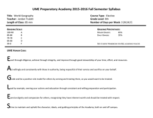Grade Level - UME Preparatory Academy