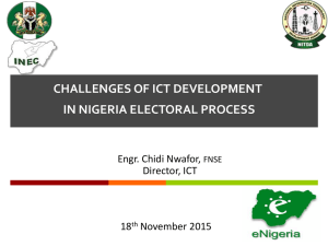 challenges of ict development in nigeria electoral process