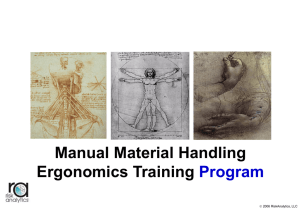 Manual Material Handling Ergonomics Safety Training