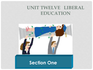 Unit Twelve Liberaleducation
