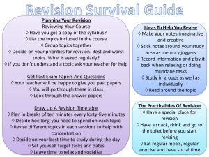 Focus Your Revision - Exeter Royal Academy for Deaf Education