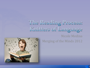 The Reading Process - Shaping the Future Through Teaching and