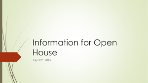 Powerpoint from open house
