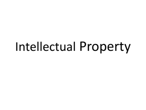 Intellectual Property - Univeristy Institute Of Information Technology