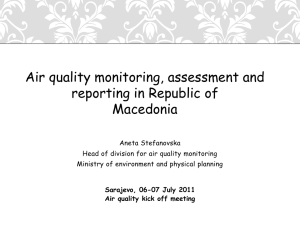 09 - Air Quality in FYR of Macedonia