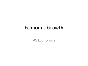 Economic Growth - Economics @ Tallis