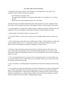 Peace Like a River Discussion Questions 1. On page 36, after