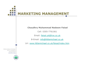Marketing Management - 1 (Available)