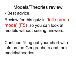 Models/Theories