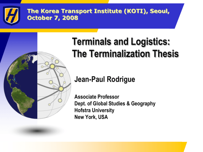 thesis study about logistics