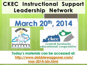 CKEC March ISLN powerpoint