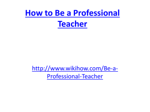 How_to_Be_a_Professional_Teacher