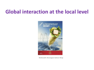 Global interaction at the local level