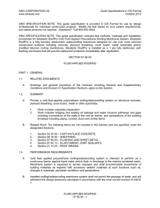 SIKA CORPORATION US Guide Specifications in CSI Format www