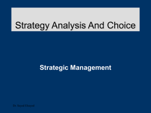 Lecture 5-SM-ch-3-Strategy Analysis