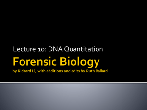 Lecture 10: DNA Quantitation