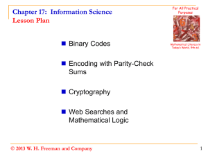 Chapter 17: Information Science Cryptography