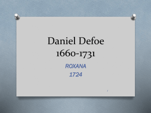 Daniel defoe 1660-1731
