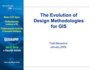 Design Methodology specifically for GIS - e