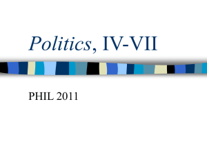 Politics, IV-VII