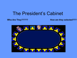 The President's Cabinet - Middle School Social Studies at PECS