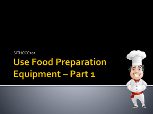 Food prep equip Part 1