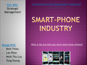Smartphone Industry (Communication Equipment Industry)