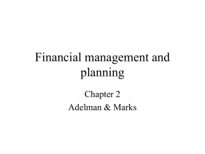 Financial management and planning