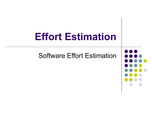 Effort Estimation - Faculty & Staff Web Pages