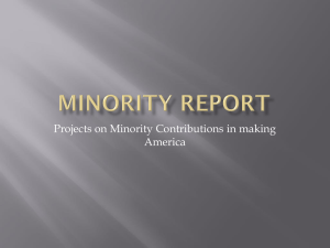Minority Report - MsKramersClass11-12