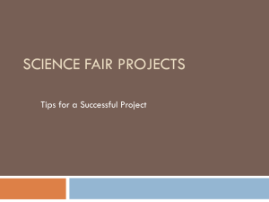 science fair tips