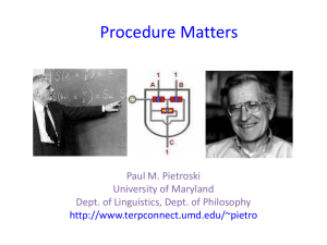 Procedure Matters - TerpConnect