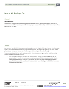 Algebra II Module 3, Topic E, Lesson 30: Student Version