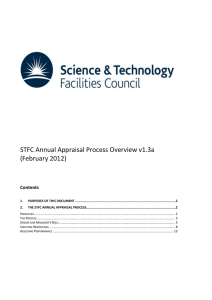 STFC Annual Appraisal Process Overview v1.3a (February 2012)