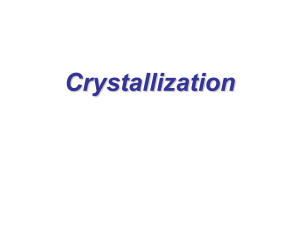 Crystallization