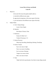 Lesson Plan in Science and Health Grade III I. Objectives At the end
