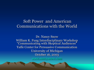 Soft Power and Communicating America
